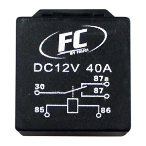 RELAY FC TIPO BOSCH 5 PINES 12 V 40 AMP