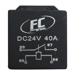 RELAY FC TIPO BOSCH 4 PINES 24 V 40 AMP