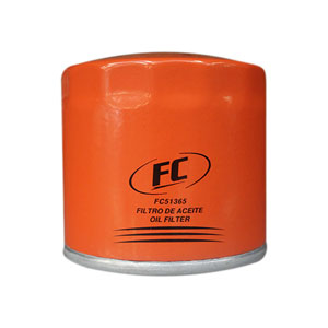 FILTRO DE ACEITE FC FC51365 ECO SPORT/FESTIVA/LASER/MAZDA 3/626/PICANTO/SEPHIA/SENTRA B14/B15/B16/ LANCER/TWINGO 1.2 8V