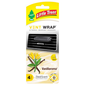 AROMATIZANTE LITTLE TREES VENTANA WRAP 4 PACK VANILLAROMA