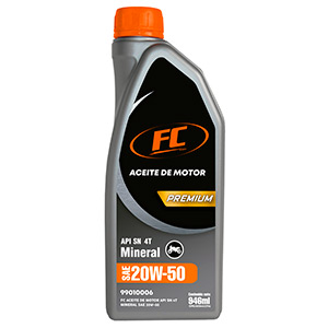 ACEITE DE MOTOR FC 20W50 MINERAL SN 4T QUART