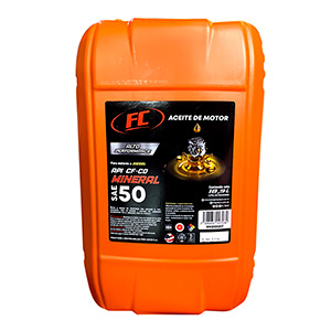 ACEITE DE MOTOR FC DIESEL SAE 50 MINERAL CF-CD PAILA