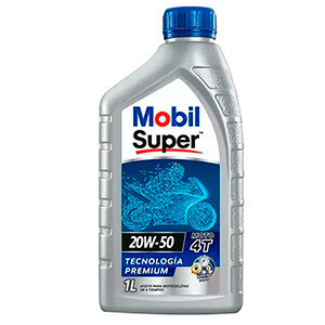 ACEITE DE MOTOR MOBIL SUPER 20W50 4T MINERAL SL QUART