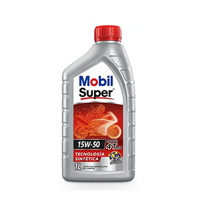 ACEITE DE MOTOR MOBIL 15W50 SUPER 4T MX SEMISINTETICO QUART