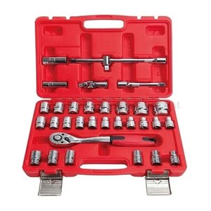 SET DE HERRAMIENTA BIG RED 32 PIEZAS MILIMETRICO 1/2 PULGADAS