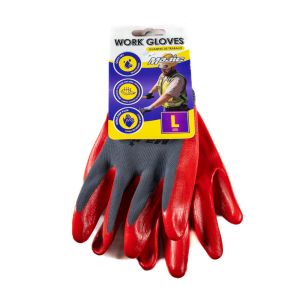 GUANTES MAJIC ROJO/GRIS NEGRO/GRIS TALLA L 953