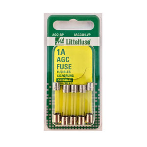 FUSIBLE DE VIDRIO LITTLE FUSE AGC 1 AMP