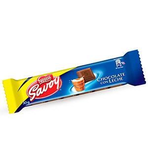 CHOCOLATE SAVOY CON LECHE 30 GR