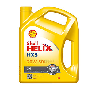 ACEITE DE MOTOR SHELL HX5 20W50 MINERAL SN 4 LTS