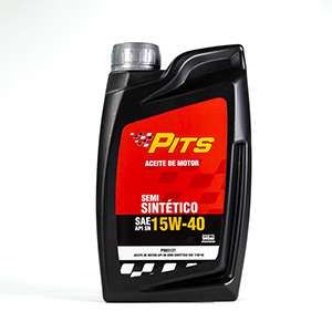ACEITE DE MOTOR PITS 15W40 SEMI SINTETICO SN QUART