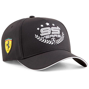 GORRA FERRARI PUMA NEGRA Y BLANCA
