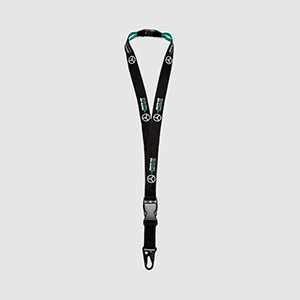LANYARD NEGRO Y TURQUESA MERCEDES AMG