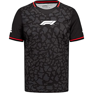FRANELA MANGA CORTA F1 NEGRO Y GRIS TALLA L